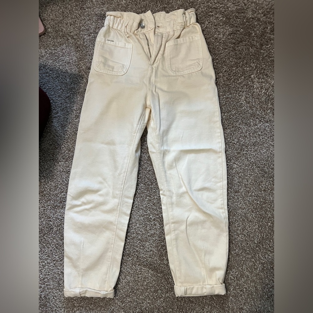 zara paperbag jeans